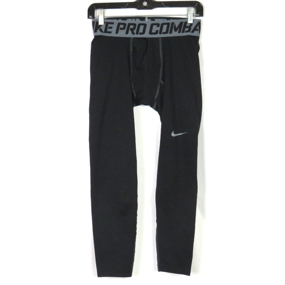 Nike Pro Combat Dri-Fit Stretch Compression Crop Athletic Leggings Men's Large